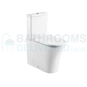 Kartell Kameo Close To Wall Rimless Toilet Close Coupled WC Pan Cistern Seat