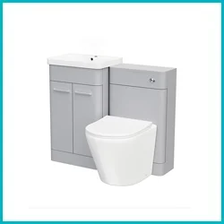 Grey Toilet & Basin Vanity Units