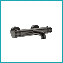 Gunmetal Wall-Mounted Bath Taps