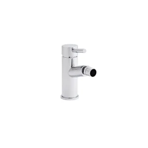 Kartell Plan mono bidet chrome lever mixer with single lever handles, bidet mixer tap, chrome finish and brass construction.