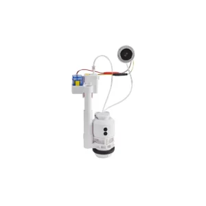 Scudo contactless toilet flush sensor for toilet cisterns with cistern flush valve installation, contactless cistern flush valve, white finish and ABS construction.