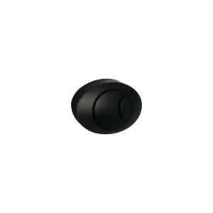 Scudo matt black toilet push button for CISTERN002 with matt black finish, plastic construction, cistern mounted installation and round shape.