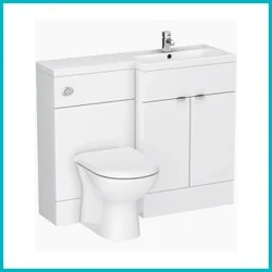 White Toilet & Basin Vanity Units