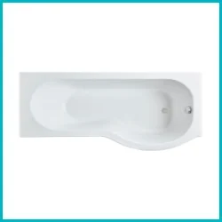 1700mm P-Shaped Shower Baths