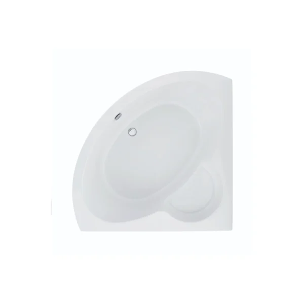 Alternate view of Carron Monarch 1300mm double-ended Carronite corner bath with white finish, carronite construction, width 1295mm and internal width 740mm for 02237 alternate view.
