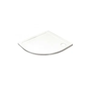 Kartell 1000mm low profile stone resin quadrant shower tray with white finish, ABS-capped acrylic stone resin construction and height 45mm.