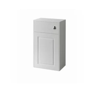 Kartell Astley 500mm matt white traditional WC toilet unit with matt white finish, MDF construction, rectangular shape and floor mounted installation.