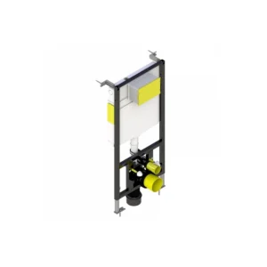 Kartell Keytec 1.12m wall mounted toilet frame cistern with wall-hung toilet frame and concealed cistern, frame width 500mm, frame height 1100–1300mm and floor mounted installation.