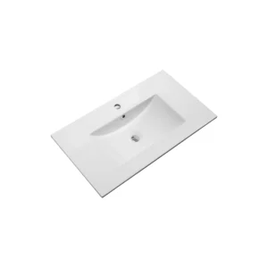 Kartell Purity 800 x 460mm slim ceramic vanity unit basin with gloss finish, ceramic construction, nominal width 800mm and actual width 810mm.