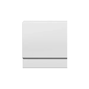 Kartell Supastyle 750mm white acrylic universal bath end panel with gloss white finish, acrylic construction and rectangular shape.
