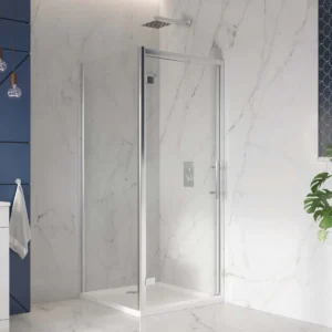 Scudo 1900mm chrome shower extension profile for S6 & S8 enclosure with chrome finish, aluminium construction and easy installation.