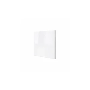 Scudo 700mm gloss white waterproof bath end panel with gloss white finish, PVC / polyurea construction and height 510mm.