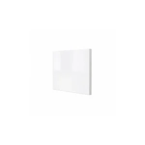 Scudo 800mm gloss white waterproof bath end panel with gloss white finish, PVC / polyurea construction, supplied height 510mm and cut-to-fit height range 480–510mm.