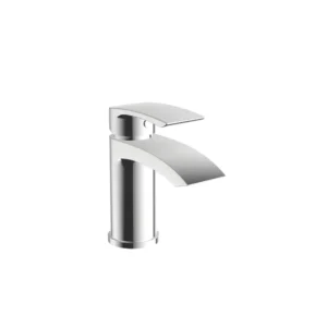 Scudo Belini chrome mono basin mixer tap & push waste with basin mixer tap with push waste, single lever handles, chrome finish and brass construction.