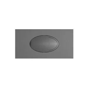 Scudo gunmetal oval buttons dual-flush cistern plate with dual flush flush, dark metallic finish, ABS construction and furniture mounted installation.
