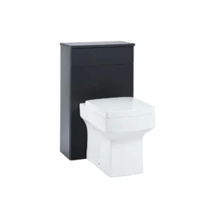 Scudo Muro 500mm matt grey WC unit with matt grey finish, vinyl-wrapped MDF construction, floor mounted installation and rectangular shape.