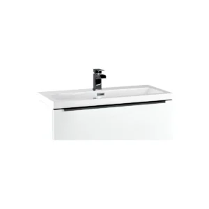 Scudo Muro matt black 800mm furniture handle with bathroom furniture handle, black finish, steel construction