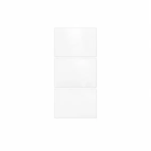 Scudo Serene 300mm gloss white 3 drawer fronts with drawer front set and gloss white finish.