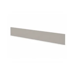 Scudo super matt stone grey 2000mm bathroom plinth with bathroom furniture plinth, super matt stone grey finish and base of fitted furniture installation.