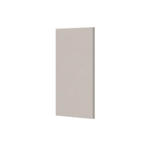 Scudo super matt stone grey 800mm x 340mm slab base end panel with super matt stone grey finish and fitted furniture.