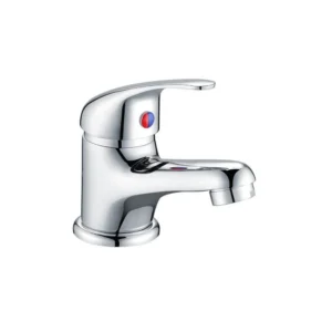 Scudo tidy chrome single handle mono basin tap & waste with basin mixer tap, single lever handles, chrome finish and brass construction.