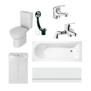 Aquarius Urbano Vanity 1700mm Single End Bath Complete Suite