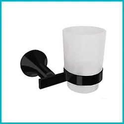 Black Bathroom Tumblers