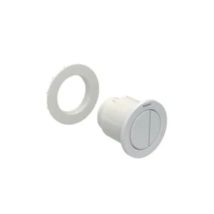 Geberit #1 White Alpine Dual Flush Plate Button for Concealed Cistern