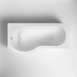Nuie P-Shaped 1500 x 850mm Left-Hand Shower Bath