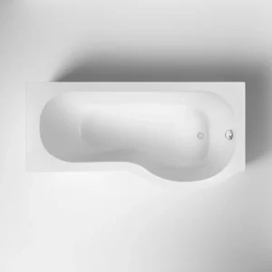 Nuie P-Shaped 1500 x 850mm Right-Hand Shower Bath