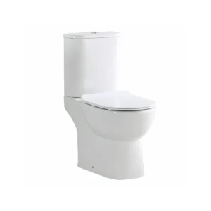 Scudo Belini Rimless Open Back Close Coupled Toilet Pan