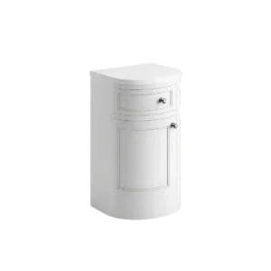 Scudo Brunswick 300mm Arctic White Left-Hand Curved Side Cabinet