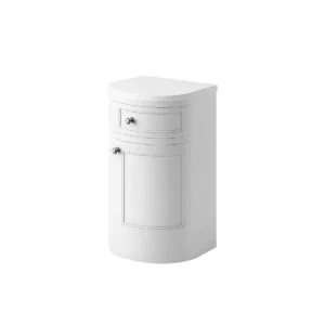 Scudo Brunswick 300mm Arctic White Right-Hand Curved Side Cabinet