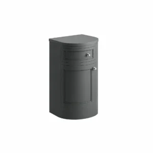 Scudo Brunswick 300mm Spa Grey Left-Hand Curved Side Cabinet