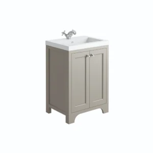 Scudo Brunswick 600mm Dovetail Grey Floor Vanity Unit