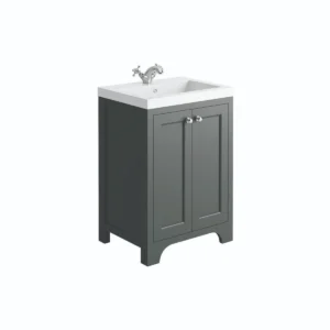 Scudo Brunswick 600mm Spa Grey Floor Vanity Unit
