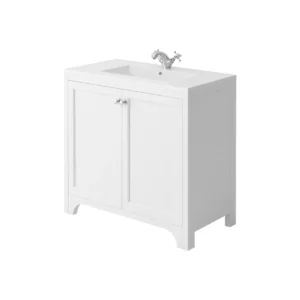 Scudo Brunswick 900mm Arctic White Floor Vanity Unit