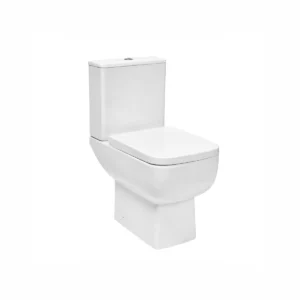 Scudo Choices 600 Open Back Close Coupled Square Toilet & Seat Set