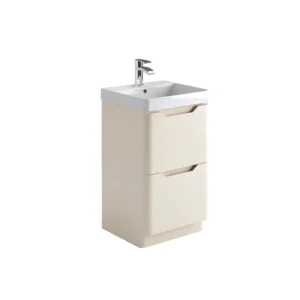 Scudo Ella 500mm Stone Handleless Floorstanding Vanity Unit