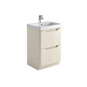 Scudo Ella 600mm Stone Handleless Freestanding Vanity Unit