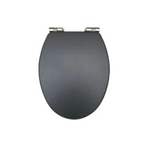 Scudo Matt Graphite Grey Top-Fix Wooden Soft-Close Seat