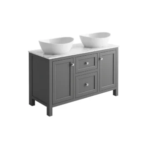 Scudo Montpelier 1200mm Spa Grey Floor Modern Shaker Vanity Unit