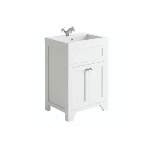 Scudo Ripley 600mm Arctic White Modern Shaker Floor Vanity Unit