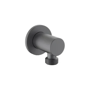 Scudo Gunmetal Round Shower Outlet Elbow